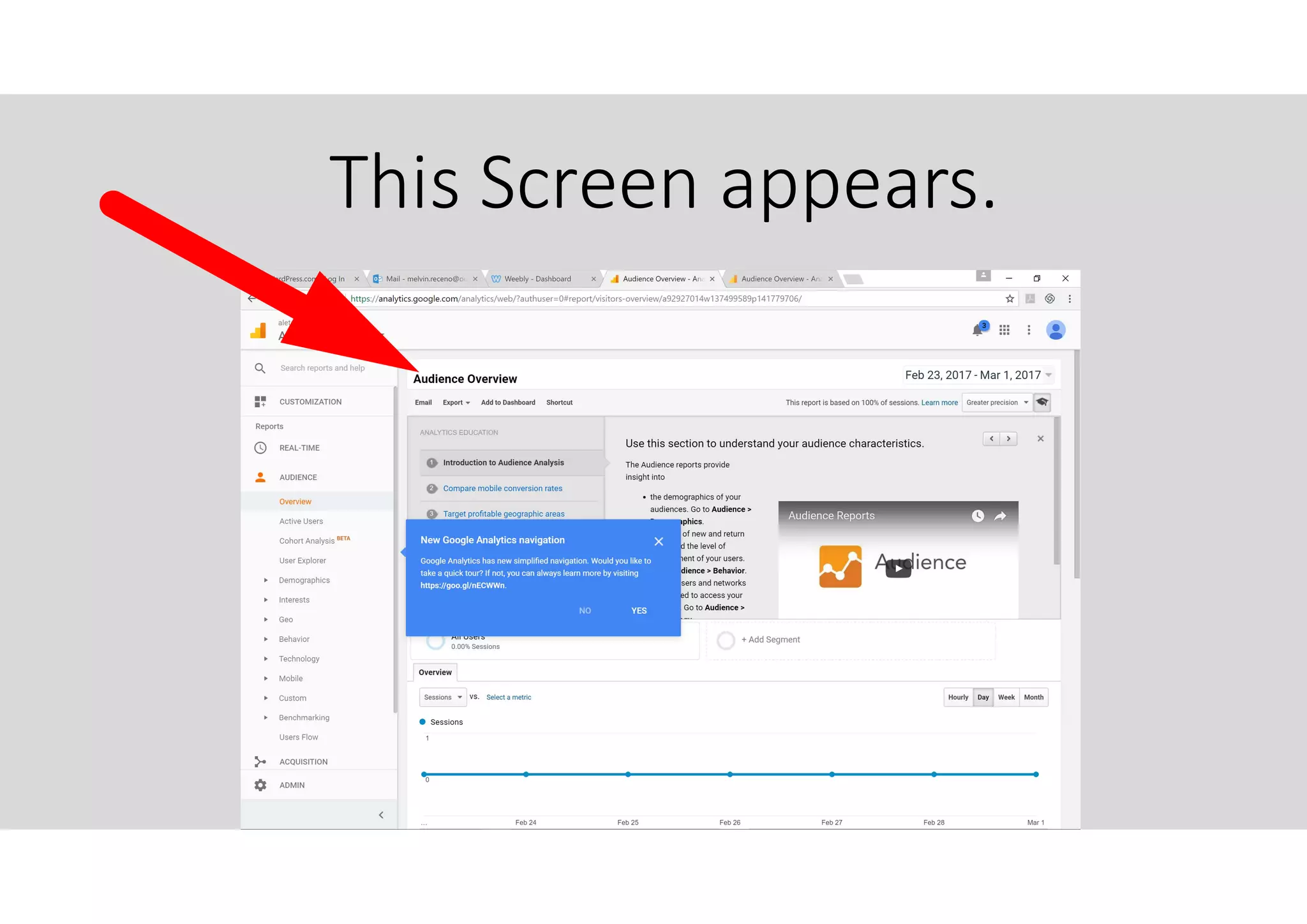 This Screen appears.
 