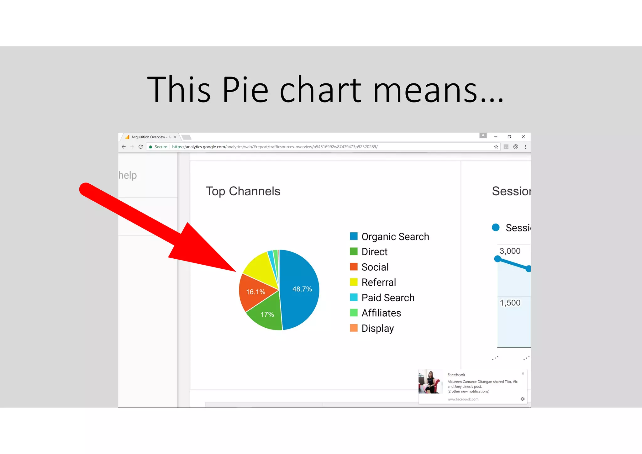 This Pie chart means…
 