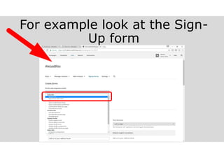 For example look at the Sign-
Up form
melvinreceno.com_themagnificentpm
 