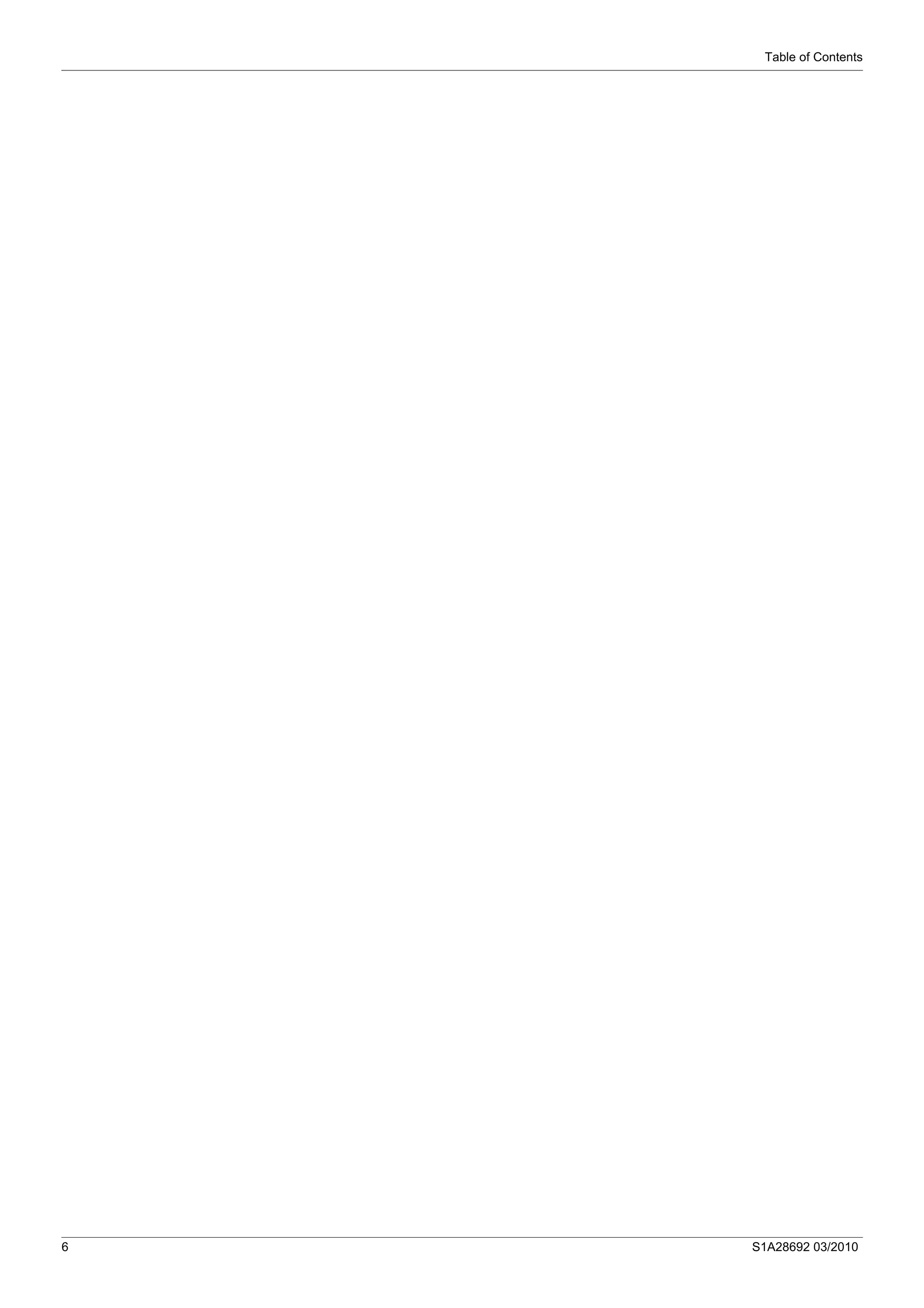 Table of Contents
6 S1A28692 03/2010
 