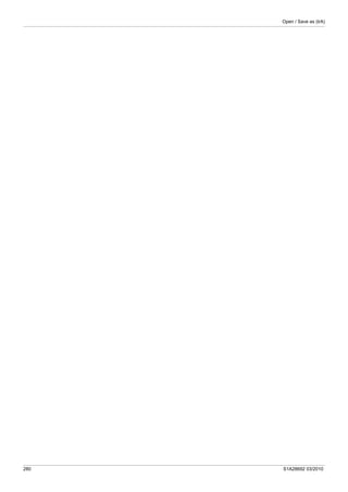 Open / Save as (trA)
280 S1A28692 03/2010
 