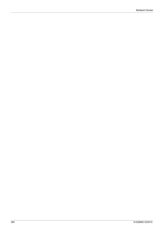 Multipoint Screen
284 S1A28692 03/2010
 