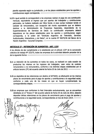 Acuerdo SATSAID-ATVC 8/7/2013