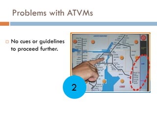 Problems with ATVMs
 No cues or guidelines
to proceed further.
2
 