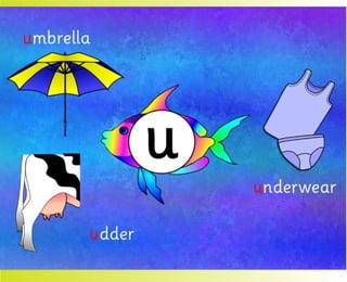 Flashcards and posters U u