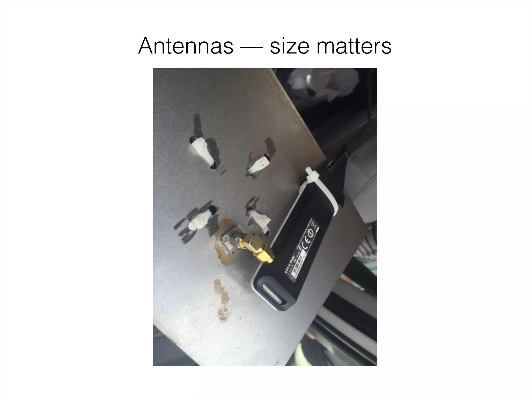 Antennas — size matters
 