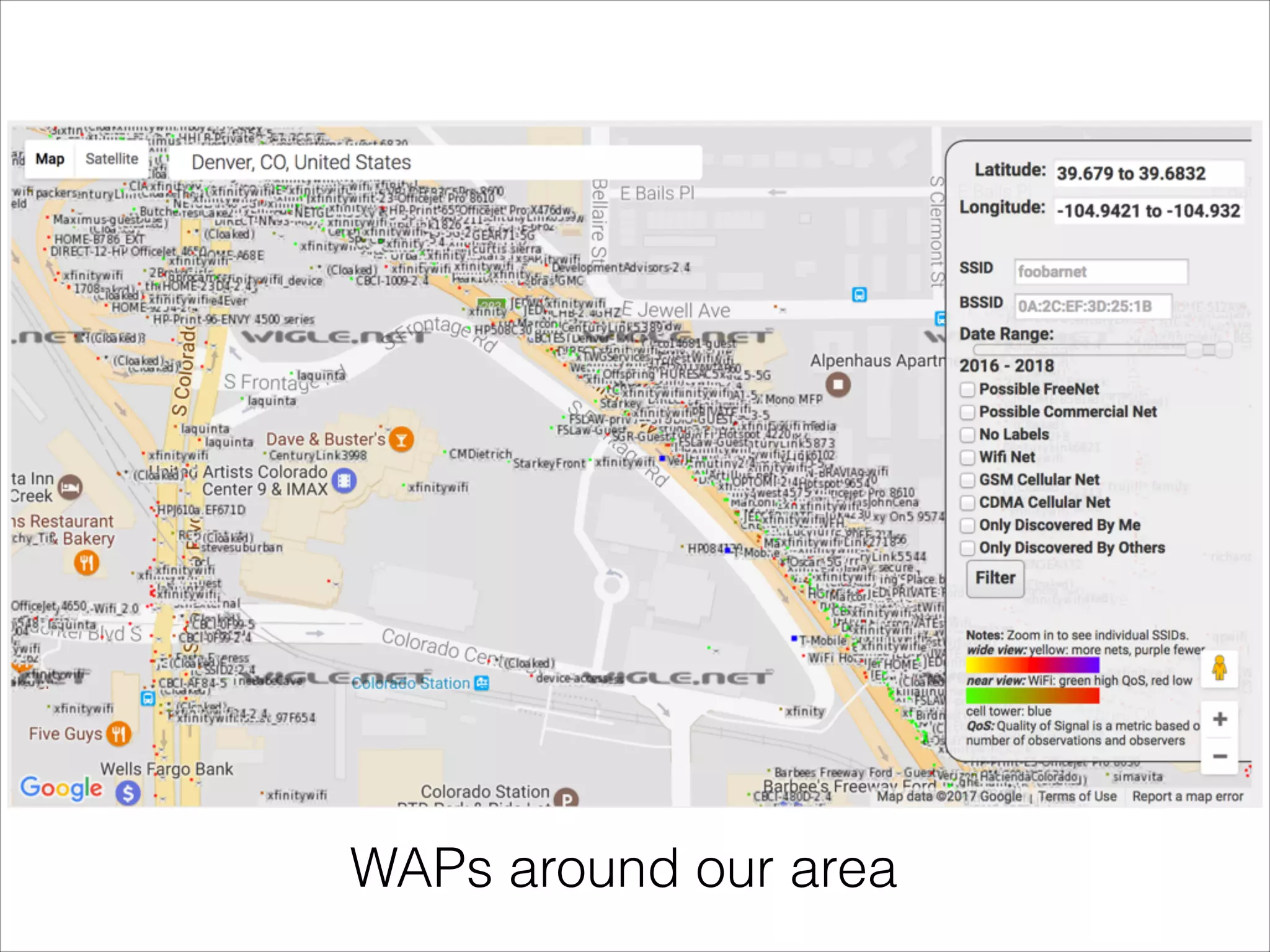 WAPs around our area
 