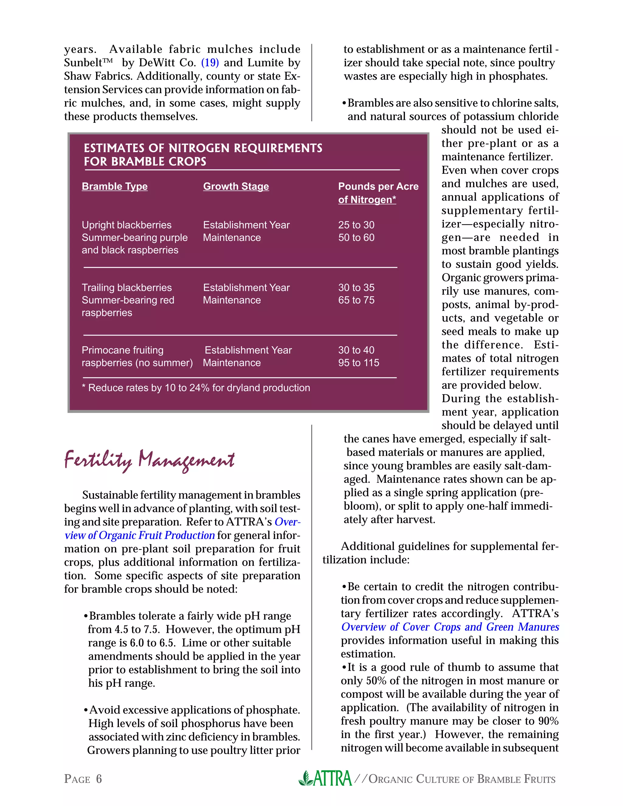 //ORGANIC FARM CERTIFICATION & THE NATIONAL ORGANIC PROGRAMPAGE 6
Example 4 A state-based state-run certi-
fier.
This state-run service charges an application
fee of $50 plus a farm inspection fee of $175. An
additional fee of $100 is charged for inspection
of on-farm processing.
In addition, assessment fees are charged on
a per-acre basis that varies by crop. Vegetable
and herb crops are assessed $25/acre; fruit and
nut crops are assessed $15/acre; corn is assessed
$2.50/acre; soybeans are assessed $4.00/acre.
Organic livestock are assessed on a per-head
basis for large stock and per-100-head for smaller
species. The assessments include $10/head for
cattle, $1/head for sheep or goats, $1/100 head
for slaughter chickens, and $10/100 head for lay-
ing hens.
Example 5 A state-based private certifier.
This certifier charges an initial application fee
of $250 plus the costs of inspection (which can
vary widely) plus a 25% service charge. Renewal
fees for most producers are $165 (farms with sales
less than $20,000 pay $110) plus the costs of in-
spection and the service charge.
In addition to these fees, there is an annual
assessment fee of 0.5% on gross organic and tran-
sitional product sales for producers whose sales
exceed $20,000. There is a cap of $20,000 on this
assessment.
The 2002 farm bill has set aside monies for a
national organic certification cost-share program
to help producers and handlers of organic prod-
ucts obtain certification. The bill allows a maxi-
mum federal cost share of 75% of the cost of cer-
tification, with a maximum payment of $500
made to a producer or handler under this provi-
sion.
The National Organic Certification Cost
Share Program is funded at $5 million over the
6-year life of the farm bill. This is in addition to
$1 million that had already been made available
through the crop insurance bill for the Northeast-
ern states.
It is anticipated that this money will be ad-
ministered through the National Organic Pro-
gram. Producers should contact their state or-
ganic program offices or the National Organic
Program for details on how to apply for this as-
sistance.
Summary
Federal standards for organic production and
marketing have not significantly changed the
process of organic certification. Producers will
continue to be certified through private and state-
run certification agencies.
Certification services vary widely
and producers are encouraged to “shop
around” before selecting an agent.
Farmers selling less than $5,000 of
organic products annually may opt out
of certification. However, they must
still comply with the requirements of
the National Organic Program Regula-
tions.
Certification costs are expected to
rise, though the actual cost and how it
is calculated can vary widely. Federal
assistance with certification costs will
soon be available.
Financial Assistance
With Certification
Costs
 