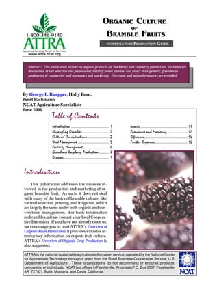 ATTRA is the national sustainable agriculture information service, operated by the National Center
for Appropriate Technology through a grant from the Rural Business-Cooperative Service, U.S.
Department of Agriculture. These organizations do not recommend or endorse products,
companies, or individuals. NCAT has offices in Fayetteville, Arkansas (P.O. Box 3657, Fayetteville,
AR 72702), Butte, Montana, and Davis, California.
MARKETING TECHNICAL NOTE
Organic Farm Certification &
the National Organic Program
Abstract: Farmers planning to market their products as “organic” must become certified. This guide outlines the
considerations involved in “going organic” and the basic steps to organic certification. The sole exemption to mandatory
certification is also discussed.
By George Kuepper
NCAT Agriculture Specialist
October 2002
In essence, organic certification is a simple
concept. A third party—an organic certifying
agent—evaluates producers, processors, and
handlers to determine whether they conform to
an established set of operating guidelines
called organic standards. Those who
conform are certified by the agent
and allowed to use a logo,
product statement, or certifi-
cate to document their
product as certified organic.
In other words, the certi-
fier vouches for the pro-
ducer and assures buyers
of the organic product’s
integrity.
By the late 1980s, there
were a number of private
and state-run certifying bod-
ies operating in the United
States. Standards varied among
these entities, causing problems in
commerce. Certifiers often refused to rec-
ognize products certified by another agent as or-
ganic, which was a particular problem for or-
ganic livestock producers seeking feed, and for
processors trying to source ingredients. In ad-
dition, a number of well-publicized incidents of
In the earliest years of organic farming in the
U.S., most of what was produced was consumed
locally. In fact, freshness and direct marketing
were often viewed as characteristics of organic
production, along with the absence of chemi-
cal use. In those years, it was common
for the consumer to either have di-
rect contact with the grower, or
have confidence in a retailer
who purchased directly from
the grower. However, as
the organic market began
to expand in the 1970s, the
supply chain lengthened.
There was a greater like-
lihood that organic prod-
ucts would pass through
many hands and travel
many miles between the
farmer and the consumer. Un-
der such circumstances, the end
buyer needed some means to con-
firm that the purchased product was truly
organic. Likewise, the farmer needed a way of
proving to the consumers that he or she used or-
ganic methods. The organic industry addressed
these needs through a process called third-party
certification.
Related ATTRA Publications:
• Overview of Organic Crop Production
• Creating An Organic Production and
Handling System Plan
Introduction
 