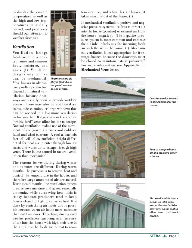 Poultry House Management for Alternative Production