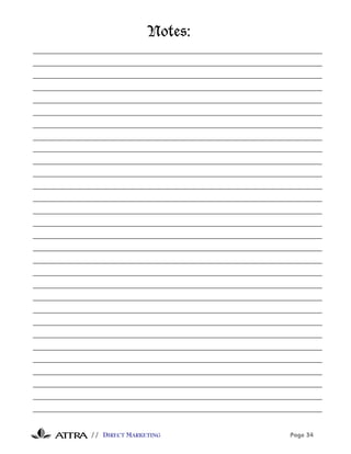 // DIRECT MARKETING Page 34
Notes:Notes:
 