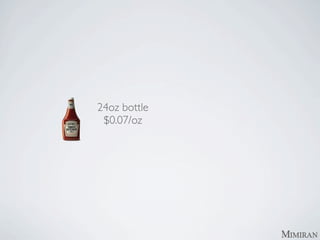 24oz bottle
 $0.07/oz
 