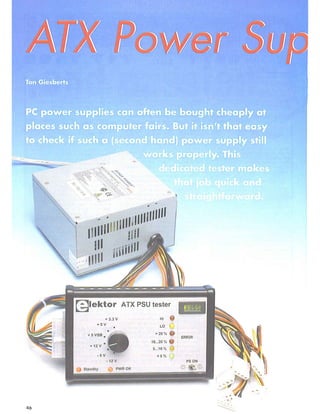 Atx power supplytester