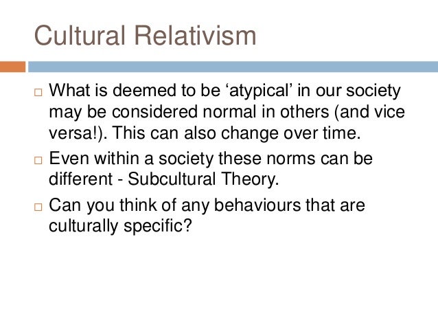 Atypical Behaviour Definitons