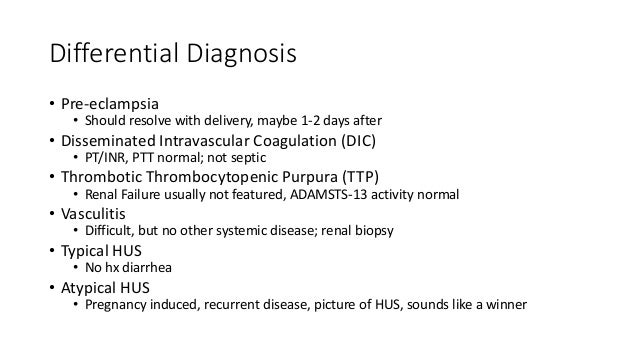 Atypical hus