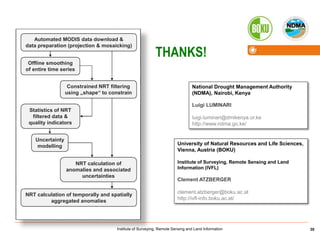 Satellite-based drought monitoring in Kenya in an operational setting