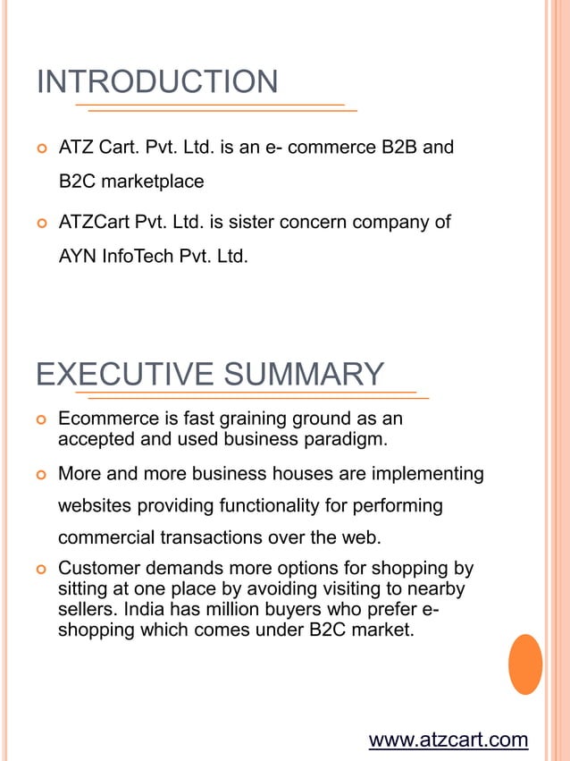 ATZ Cart Business Plan | PPTX | Logistics | Business