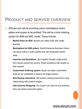 ATZ Cart Business Plan | PPTX | Logistics | Business