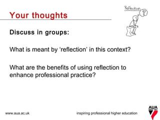 Using Reflection for CPD - Jan Shine, Paullus Consultancy | PPT