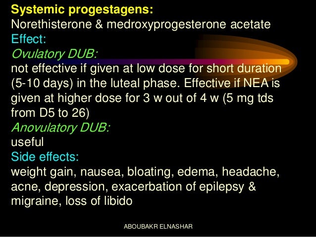 Norethindrone Acetate Side Effects