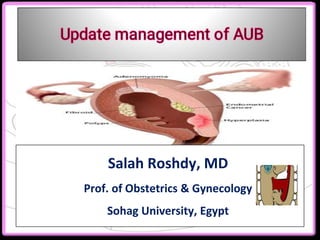 Salah Roshdy, MD
Prof. of Obstetrics & Gynecology
Sohag University, Egypt
 