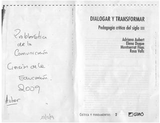 Aubert, a. cap 1 del libro Dialogar y transformar