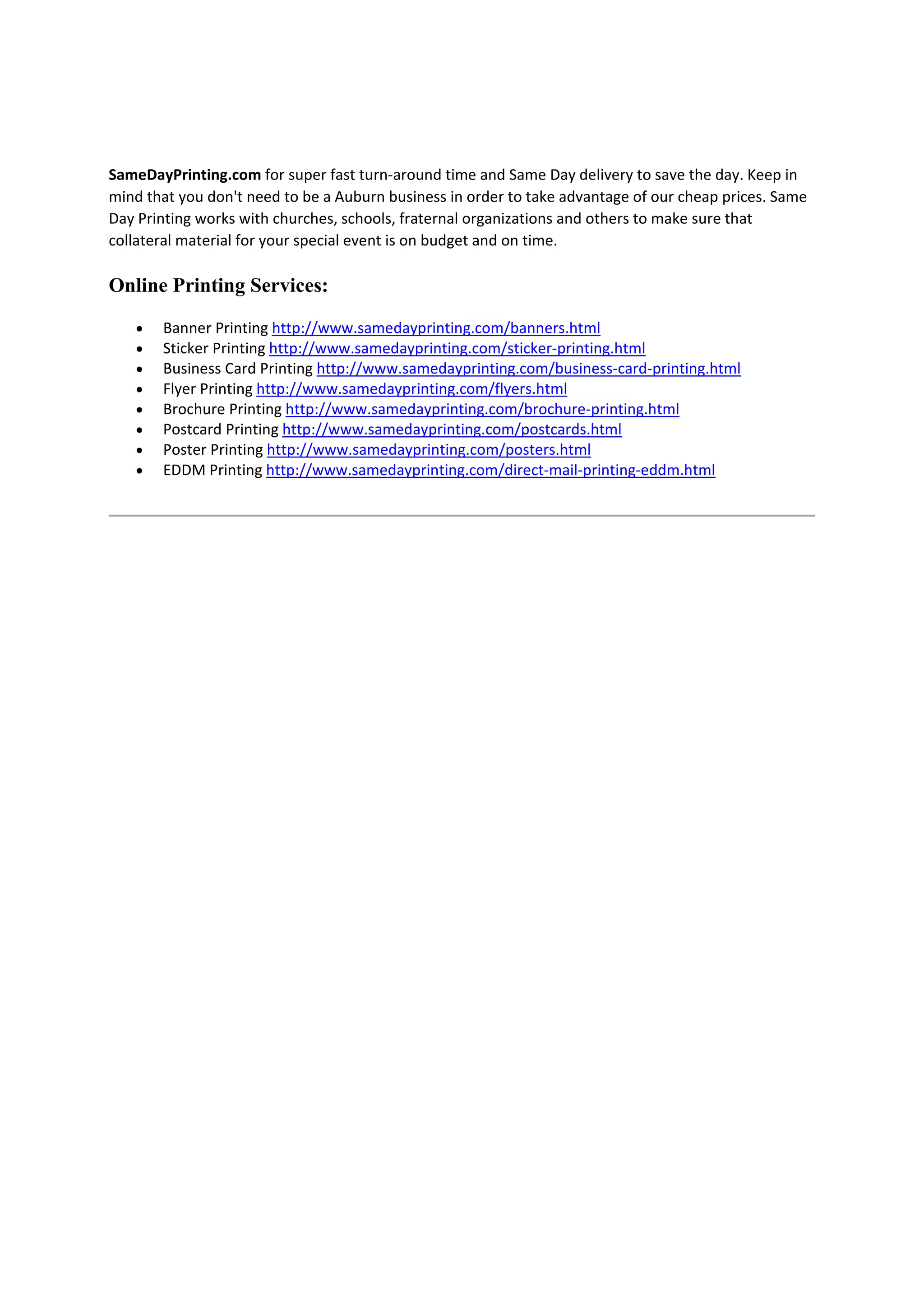 Auburn printing services PDF