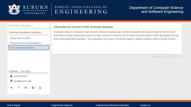 Auburn Csse Graduate Student Orientation
