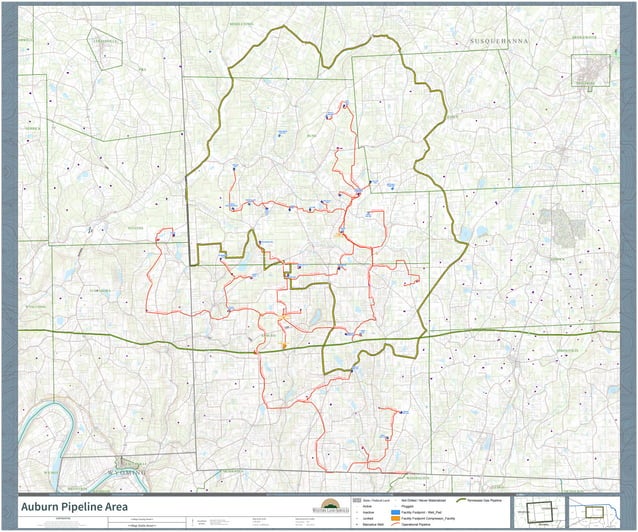 Auburn Gas Gathering System Map PPT