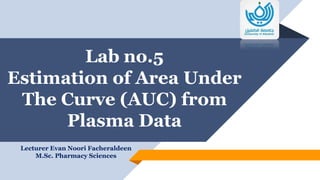 Area under the curve AUC Biopharmaceutics | PDF