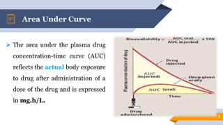 Area under the curve AUC Biopharmaceutics | PDF