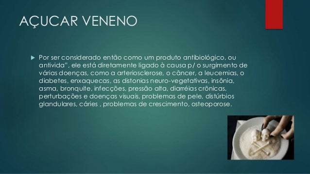 Resultado de imagem para AÇUCAR VENENO
