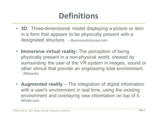 Page	3©	Delta	Think,	Inc.,	2017.	All	rights	reserved.	Proprietary	&	Confidential.
Definitions
• 3D: Three-dimensional mode...