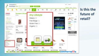 Is this the
future of
retail?
comparethe
sauasage.com
 