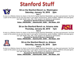 Make sure you get a Bidder Number at the Check-In area so you can bid!Information about our Silent Auction items is shown on the Bid Sheets and Auction displays.  Take special note of the minimum bid and increase amounts on the bid sheets.   If you have any questions about an item, ask a Table Monitor for clarification. To bid, please write your bid number and bid amount on the uppermost line available. Make sure to increase the last bid by at least the minimum bid increment.   The placement of a bid number on a bid sheet constitutes your agreement to buy the item listed if you are the highest bidder.“Just Sign Up”Some Silent Auction items are “Just Sign Up” items, planned for a specific number of guests.  The per-guest price is noted on the sign-up sheet.  Write your bid number on the appropriate line of the bid sheet for the event you would like to attend.  If you would like to purchase multiple spots, write your bid number on the sheet for each spot you’d like to purchase.Listen for announcements warning of table closings—the Scoreboard Clock will count down to closing.You should make sure that you are still the high bidder on the bid sheet.  After the bidding is closed, the Bid Runner and Table Monitors will examine each bid sheet and circle the winning bidder.  This decision is final.  If there is a conflict with the decision, the Auction Committee reserves the right to resolve the issue, which may include asking for additional bids in a live auction format.  Please wait until your bidding is complete on ALL of your items before paying.  If you are a high bidder, go to the Cashier and tell them your Bidder Number so the Cashier can tally all of your winning bids and process your total payment.  You will receive a receipt for your purchase(s).  If your item is a gift certificate, the Cashier will provide you with the certificate.  If your item is on a table, please take your receipt back to the bid table and the Table Monitor will release the item to you. Need to leave early?We hope you can stay with us until the end of the Auction, but if you can’t and are still bidding on items, please stop by Check-Out on the way out and leave your credit card info with us.  If you are the high bidder, your credit card will be charged and you will be contacted to arrange for pick up of your item. 