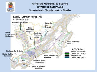 Prefeitura Municipal de Guarujá
ESTADO DE SÃO PAULO
Secretaria de Planejamento e Gestão
CANAL EM CONCRETO
CANAL EM TALUDE ...