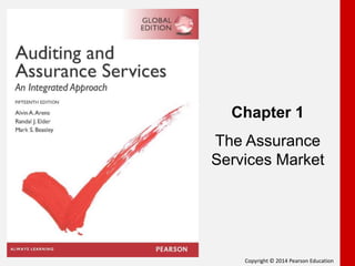 Copyright © 2014 Pearson Education
Chapter 1
The Assurance
Services Market
 