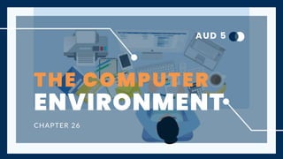 THE COMPUTER
ENVIRONMENT
CHAPTER 26
AUD 5
 