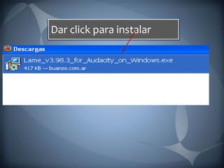 Dar click para instalar 