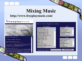 Mixing Music http://www.freeplaymusic.com/ 