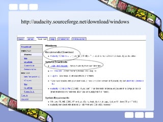 http://audacity.sourceforge.net/download/windows 