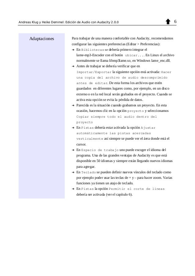 Edición audio Audacity 2.0