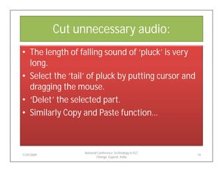 Audacity for Listening and Speaking Material Development