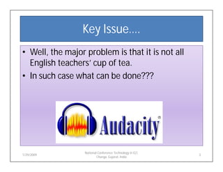 Audacity for Listening and Speaking Material Development