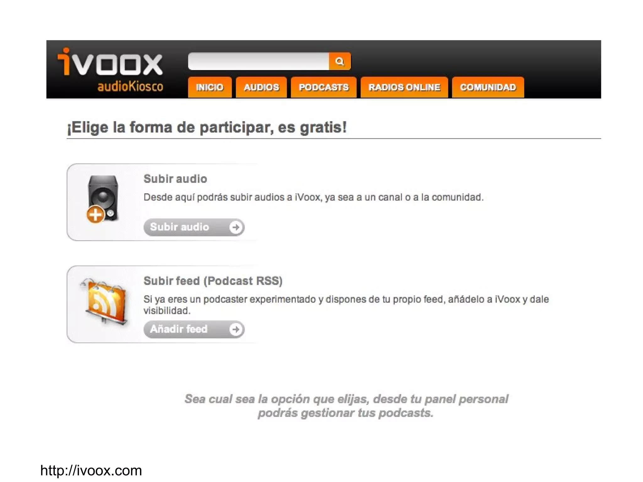 http://ivoox.com 
