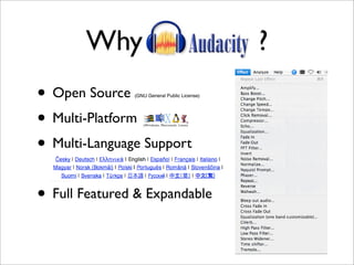 Audacity 101 Slides | PDF