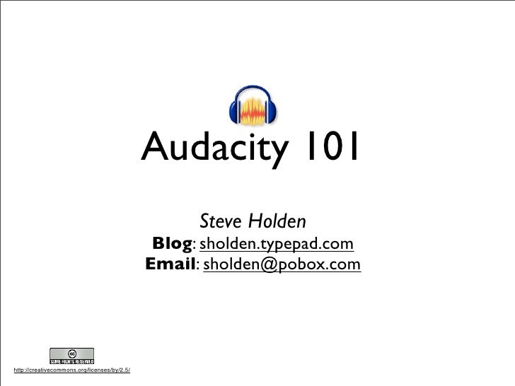 Audacity 101