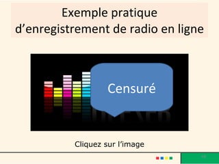 Exemple pratique d’enregistrement de radio en ligne Cliquez sur l’image Censuré 