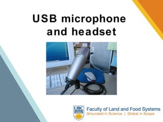 USB microphone  and headset 