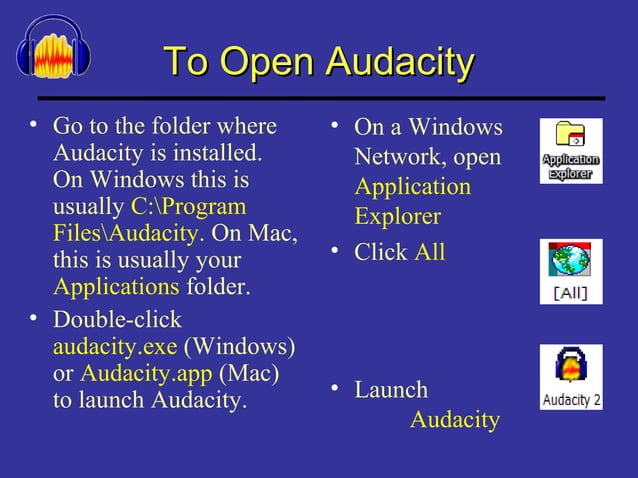 Audacity Presentation | PPT | Digital Audio | Computer Software and ...